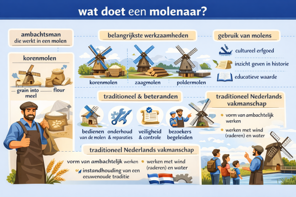 Alles over het beroep molenaar Wat doet een molenaar